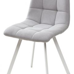 Стул CHILLI SQUARE UF860-02B серо-голубой, ткань/ белый каркас М-City в Магнитогорске - magnitogorsk.mebel24.online | фото