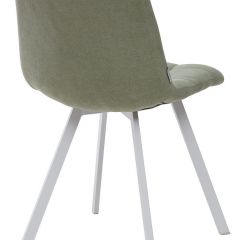 Стул CHILLI SQUARE UF860-11B мятный, ткань/ белый каркас М-City в Магнитогорске - magnitogorsk.mebel24.online | фото 2
