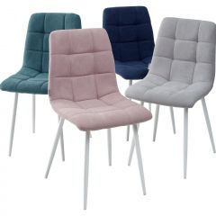 Стул CHILLI UF860-04B сиреневый, ткань/ белый каркас М-City в Магнитогорске - magnitogorsk.mebel24.online | фото 2