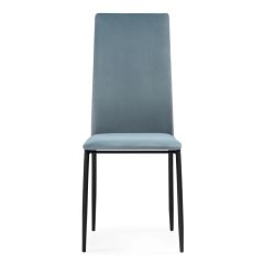 Стул на металлокаркасе Tod light blue / black в Магнитогорске - magnitogorsk.mebel24.online | фото