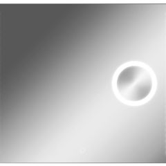 Зеркало Cosmo 100 alum (линза) с подсветкой Sansa (SCL1026Z) в Магнитогорске - magnitogorsk.mebel24.online | фото 1