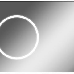 Зеркало Eclipse 100 black с подсветкой Sansa (SE1032Z) в Магнитогорске - magnitogorsk.mebel24.online | фото 1