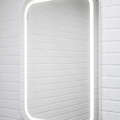 Зеркало Elis 100 white с подсветкой Sansa (SEe1045Z) в Магнитогорске - magnitogorsk.mebel24.online | фото 3