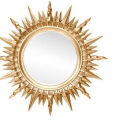 Зеркало круглое золото (1810(1) в Магнитогорске - magnitogorsk.mebel24.online | фото