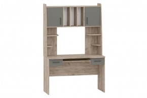 БЕТА Стол рабочий (дуб крафт серый/графит) в Магнитогорске - magnitogorsk.mebel24.online | фото 1
