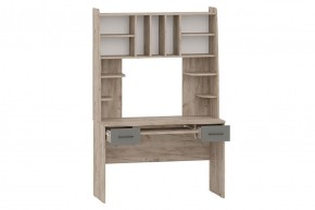 БЕТА Стол рабочий (дуб крафт серый/графит) в Магнитогорске - magnitogorsk.mebel24.online | фото 2