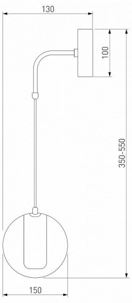 Бра Eurosvet Cobble 50258 LED дымчатый в Магнитогорске - magnitogorsk.mebel24.online | фото 2