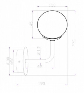 Бра Maytoni Erich MOD221-WL-01-N в Магнитогорске - magnitogorsk.mebel24.online | фото 3