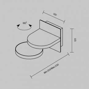 Бра Maytoni Flap MOD354WL-L12B3K в Магнитогорске - magnitogorsk.mebel24.online | фото 5