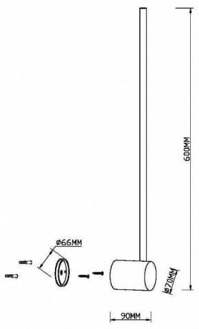 Бра Maytoni Light stick MOD237WL-L6BS3K в Магнитогорске - magnitogorsk.mebel24.online | фото 4