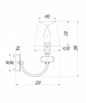 Бра Maytoni Roma ARM006WL-01G в Магнитогорске - magnitogorsk.mebel24.online | фото 3