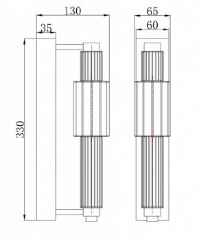 Бра Maytoni Verticale MOD308WL-L9GR3K в Магнитогорске - magnitogorsk.mebel24.online | фото 3