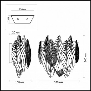 Бра Odeon Light Lace 5052/3W в Магнитогорске - magnitogorsk.mebel24.online | фото 4