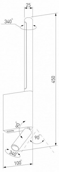 Бра с подсветкой Elektrostandard Sarca a066402 в Магнитогорске - magnitogorsk.mebel24.online | фото 4