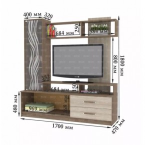 ДАРЬЯ Гостиная (Дуб Вотан/Белый глянец) в Магнитогорске - magnitogorsk.mebel24.online | фото 8