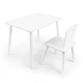 Детский комплект стол и стул «Звезда» Rolti Baby (белый/белый, массив березы/мдф) в Магнитогорске - magnitogorsk.mebel24.online | фото
