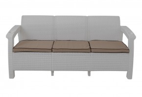 Диван Yalta Premium Sofa 3 Set (Ялта) белый (+подушки под спину) в Магнитогорске - magnitogorsk.mebel24.online | фото 2