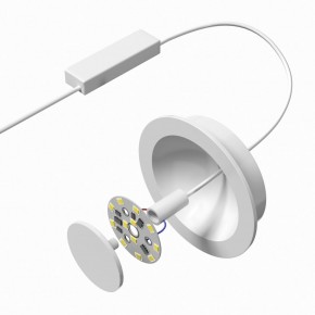 DK2700-WH Встраиваемый светильник, IP 20, 7 Вт, LED 3000, белый, алюминий в Магнитогорске - magnitogorsk.mebel24.online | фото 5