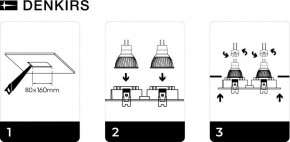 DK3022-WH Встраиваемый светильник, IP 20, 10 Вт, GU5.3, LED, белый, пластик в Магнитогорске - magnitogorsk.mebel24.online | фото 6