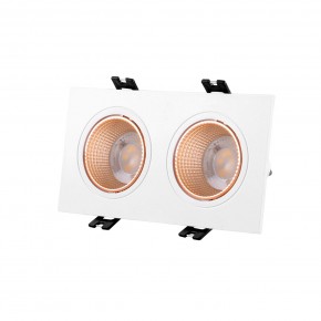 DK3072-WBR Встраиваемый светильник, IP 20, 10 Вт, GU5.3, LED, белый/бронзовый, пластик в Магнитогорске - magnitogorsk.mebel24.online | фото 1