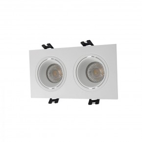DK3072-WH Встраиваемый светильник, IP 20, 10 Вт, GU5.3, LED, белый/белый, пластик в Магнитогорске - magnitogorsk.mebel24.online | фото 1