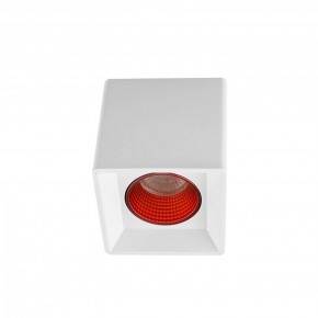 DK3080-WH+RD Светильник накладной IP 20, 10 Вт, GU5.3, LED, белый/красный, пластик в Магнитогорске - magnitogorsk.mebel24.online | фото 1