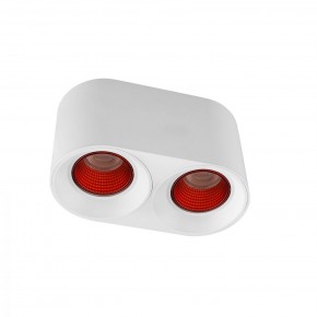 DK3096-WH+RD Светильник накладной IP 20, 10 Вт, GU5.3, LED, белый/красный, пластик в Магнитогорске - magnitogorsk.mebel24.online | фото 1