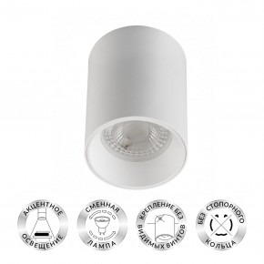 DK3110-WH Светильник накладной IP 20, 10 Вт, GU5.3, LED, белый, пластик в Магнитогорске - magnitogorsk.mebel24.online | фото 1