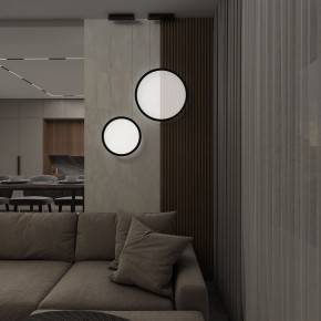 DK6604-BK Подвесной вертикальный светильник Veil со светодиодом H1500 d450 220V 36W 3000-6000K IP20 черный алюминий в Магнитогорске - magnitogorsk.mebel24.online | фото 8
