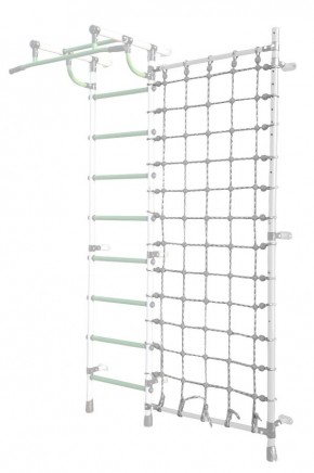 Дополнительная стойка к пристенному ДСК Pastel с сеткой для лазания, цв. белый в Магнитогорске - magnitogorsk.mebel24.online | фото