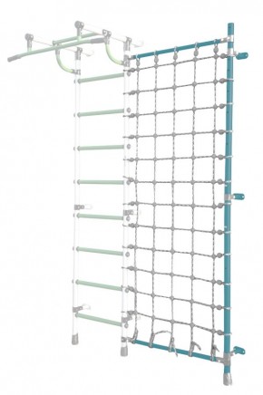 Дополнительная стойка к пристенному ДСК Pastel с сеткой для лазания, цв. бирюзовый в Магнитогорске - magnitogorsk.mebel24.online | фото