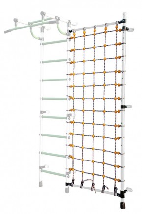Дополнительная стойка к пристенному ДСК с сеткой для лазания, цв. белый в Магнитогорске - magnitogorsk.mebel24.online | фото