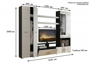 Гостиная Альфа МДФ (Венге/Белый глянец) в Магнитогорске - magnitogorsk.mebel24.online | фото 3