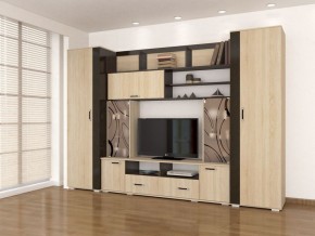 Гостиная Оскар-18-2 дуб сонома-венге в Магнитогорске - magnitogorsk.mebel24.online | фото