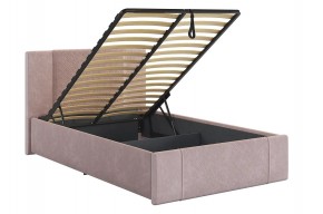 ХЛОЯ Кровать 1200 с ПМ (нежно-розовый велюр) в Магнитогорске - magnitogorsk.mebel24.online | фото