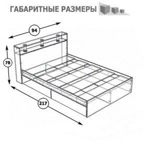 Камелия Кровать 0900, цвет белый, ШхГхВ 93,5х217х78,2 см., сп.м. 900х2000 мм., без матраса, основание есть в Магнитогорске - magnitogorsk.mebel24.online | фото 5