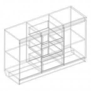 Комод 2-ств. с 3 ящиками в Магнитогорске - magnitogorsk.mebel24.online | фото 2