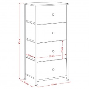 Комод Leset Линкс 4 ящика (МДФ) в Магнитогорске - magnitogorsk.mebel24.online | фото 12