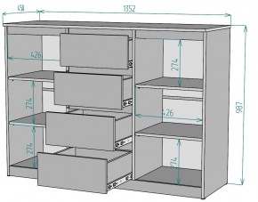 Комод Мальта K118 в Магнитогорске - magnitogorsk.mebel24.online | фото 2