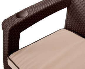 Комплект кресел Yalta Premium Double Seat (Ялта) шоколадный (+подушки под спину) в Магнитогорске - magnitogorsk.mebel24.online | фото 2