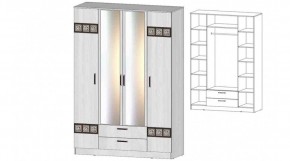 КОСТА-РИКА Шкаф 4-х створчатый (анкор светлый) в Магнитогорске - magnitogorsk.mebel24.online | фото