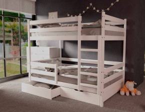 Кровать двухъярусная без крыши 80*190 Белый в Магнитогорске - magnitogorsk.mebel24.online | фото