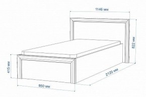 Кровать односпальная Нобиле Кр-90 в Магнитогорске - magnitogorsk.mebel24.online | фото 2