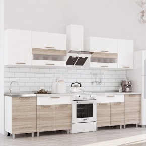 Кухня Айсбери 2.4 м (Белый/Дуб Сонома) в Магнитогорске - magnitogorsk.mebel24.online | фото