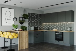 Кухня угловая Антрацит 2600х1600 (Стол. 38мм) в Магнитогорске - magnitogorsk.mebel24.online | фото