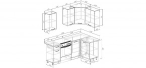 Кухонный гарнитур Белый Глянец 2000*1200 (Стол. 26мм) в Магнитогорске - magnitogorsk.mebel24.online | фото 2