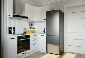 Кухонный гарнитур Белый Глянец 2200*1000 (Стол. 38мм) в Магнитогорске - magnitogorsk.mebel24.online | фото 1
