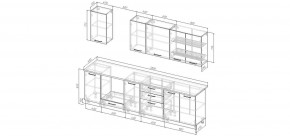 Кухонный гарнитур Белый Глянец 2800 (Стол. 26мм) в Магнитогорске - magnitogorsk.mebel24.online | фото 2