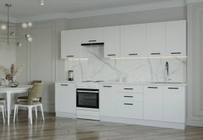 Кухонный гарнитур Белый Глянец 3000 (Стол. 38мм) в Магнитогорске - magnitogorsk.mebel24.online | фото 1