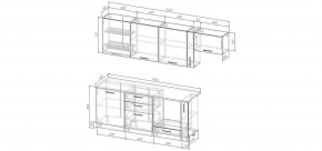 Кухонный гарнитур Капри 2550 (Стол. 26мм) в Магнитогорске - magnitogorsk.mebel24.online | фото 2